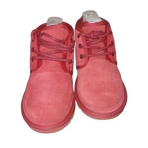 UGG Neumel Chukka Boots Suede‎ Lace Up Casual Shoes Red Clay